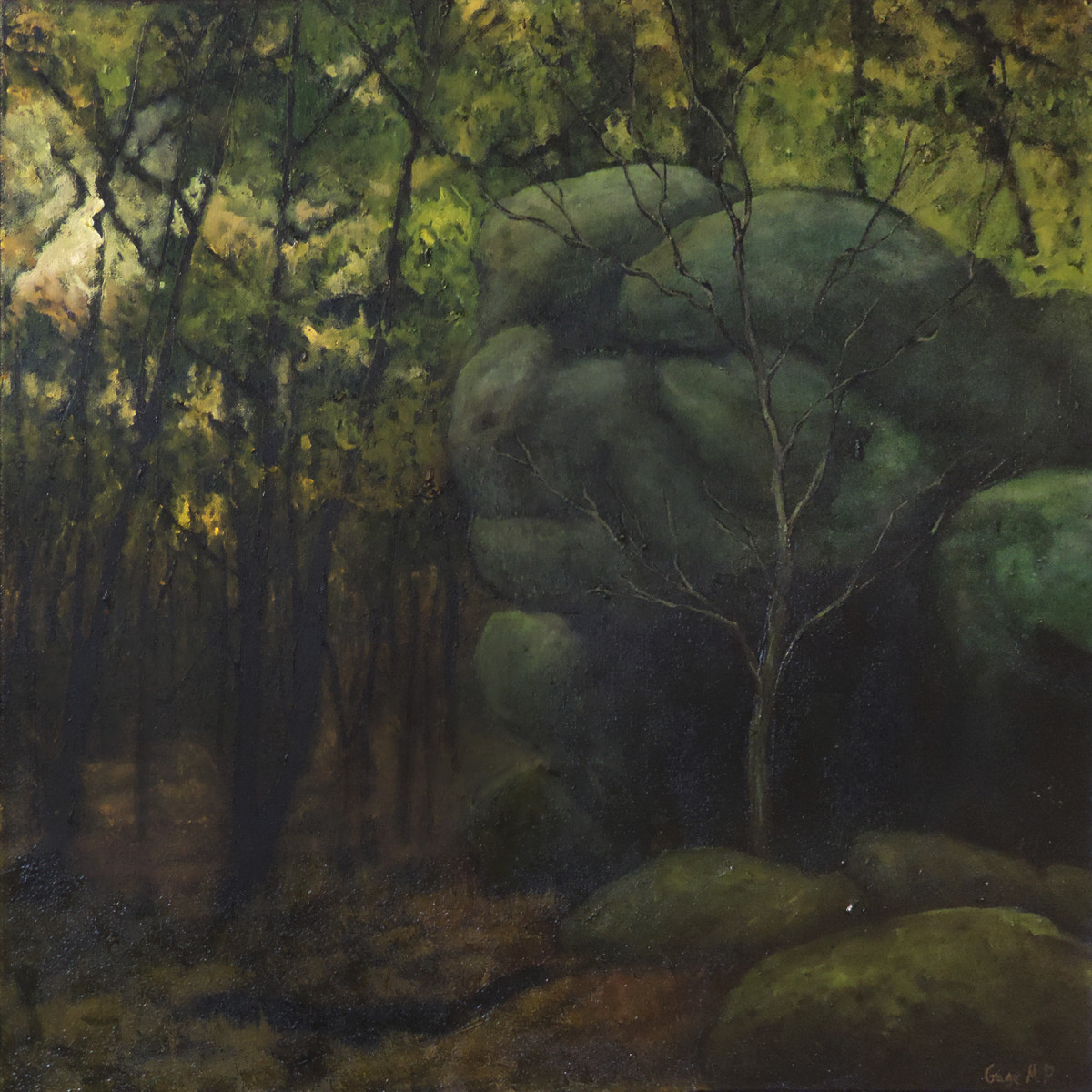 Lincoln Woods 14 - August - Oil on Canvas - 24 x 24