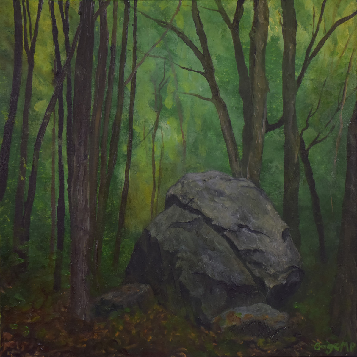 Lincoln Woods 18 - 10 x 10 - Oil on board